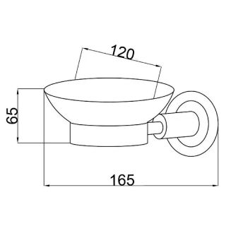 Мыльница Boheme Murano 10903-CH-CR хром/шоколад